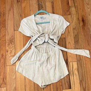 Princess Polly Cream Romper